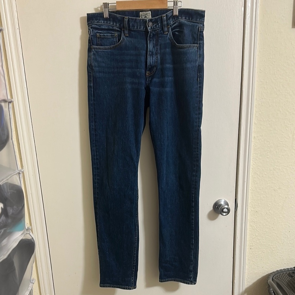 EUC Faherty Dark Wash Straight Leg Denim Jeans 30x32‎